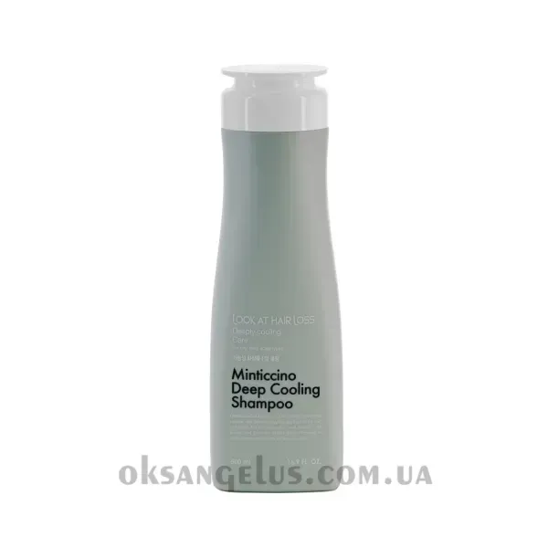 Шампунь від випадіння волосся освіжаючий проти лупи (без індив. упаковки) / DAENG GI MEO RI LOOK AT HAIR LOSS Minticcino Deep Cooling Shampoo, 500ml 09006 фото Шампунь від випадіння волосся освіжаючий проти лупи (без індив. упаковки) / DAENG GI MEO RI LOOK AT HAIR LOSS Minticcino Deep Cooling Shampoo, 500ml 09006 фото
