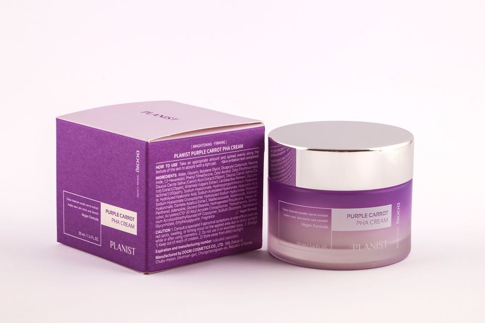 Крем для обличчя з екстрактом фіолетової моркви / Planist Purple Carrot PHA CREAM 50 мл 10074 фото