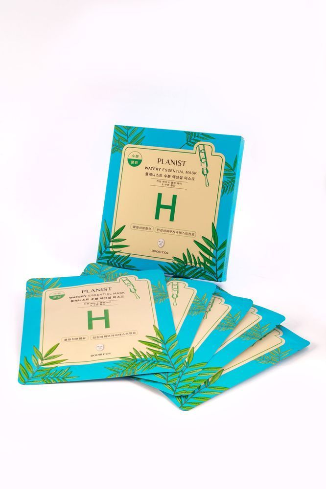 Маска інтенсивне зволоження / Doori Cos Hydrating Essential Mask 25ml*5  / PLANIST WATERY  125 мл * 5 шт 00027 фото