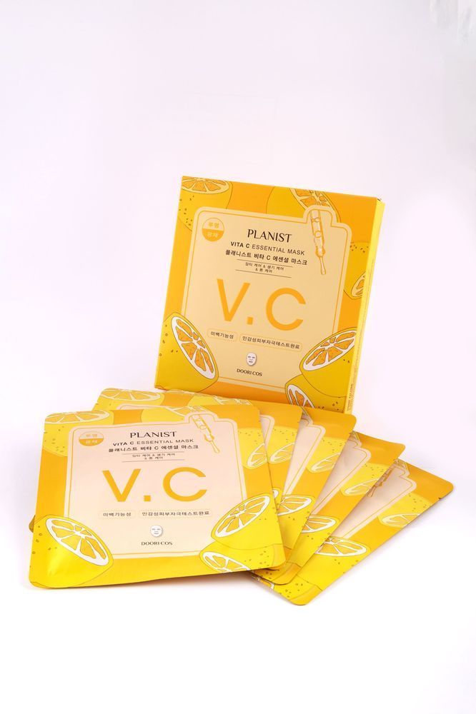 Живильна маска для обличчя з вітаміном С, 25 мл /  PLANIST VITA C Essential  Mask , 25ml * 5 шт 00021 фото