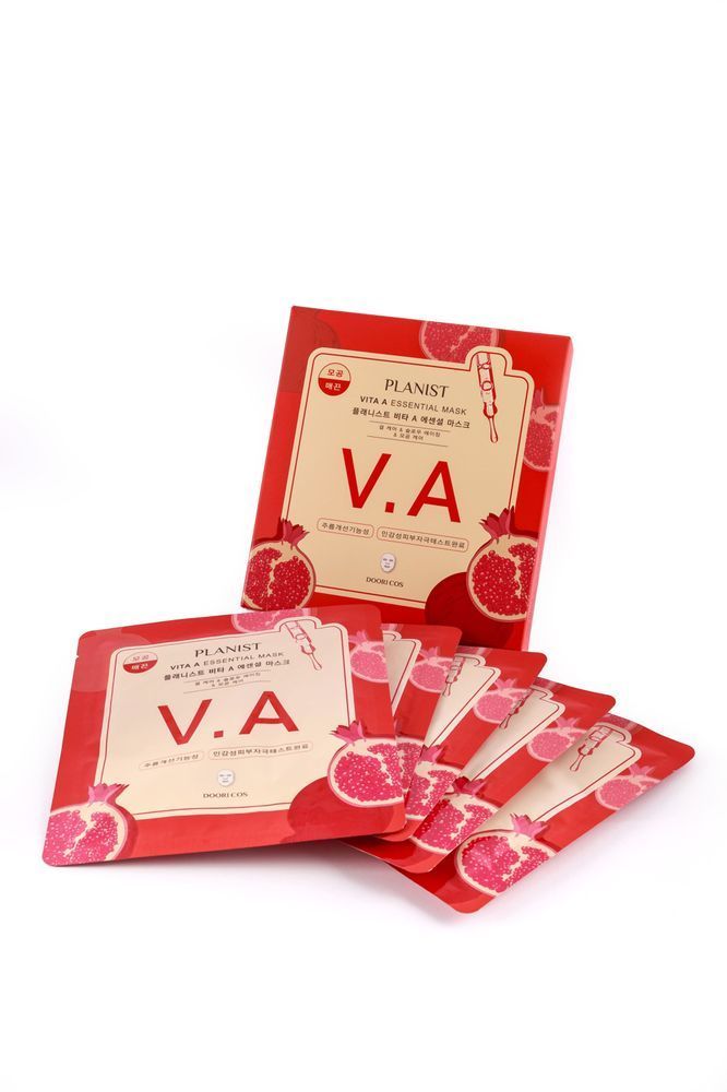 Маска з вітаміном А Vita A Essential Mask 25ml*5 / PLANIST VITA А ESSENTIAL MASK PACK 125мл * 5 шт 00023 фото